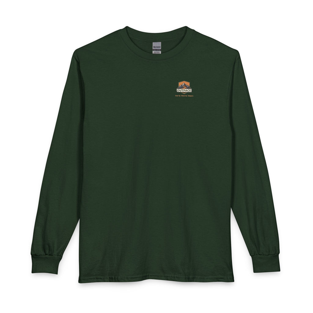 OUTPACE Christian Cross Sunset Long Sleeve T-Shirt