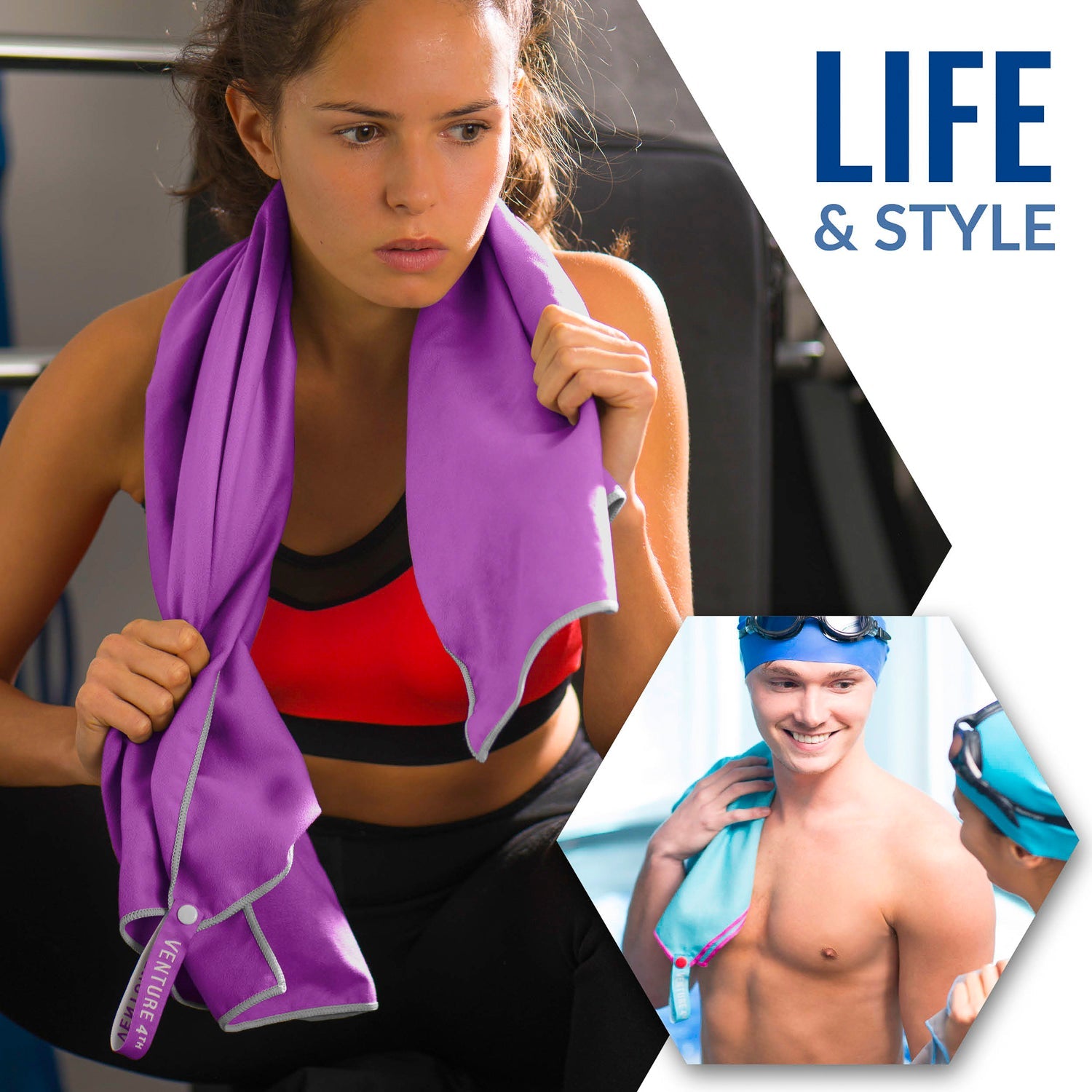 Quick-Dry Microfiber Gym & Travel Towel