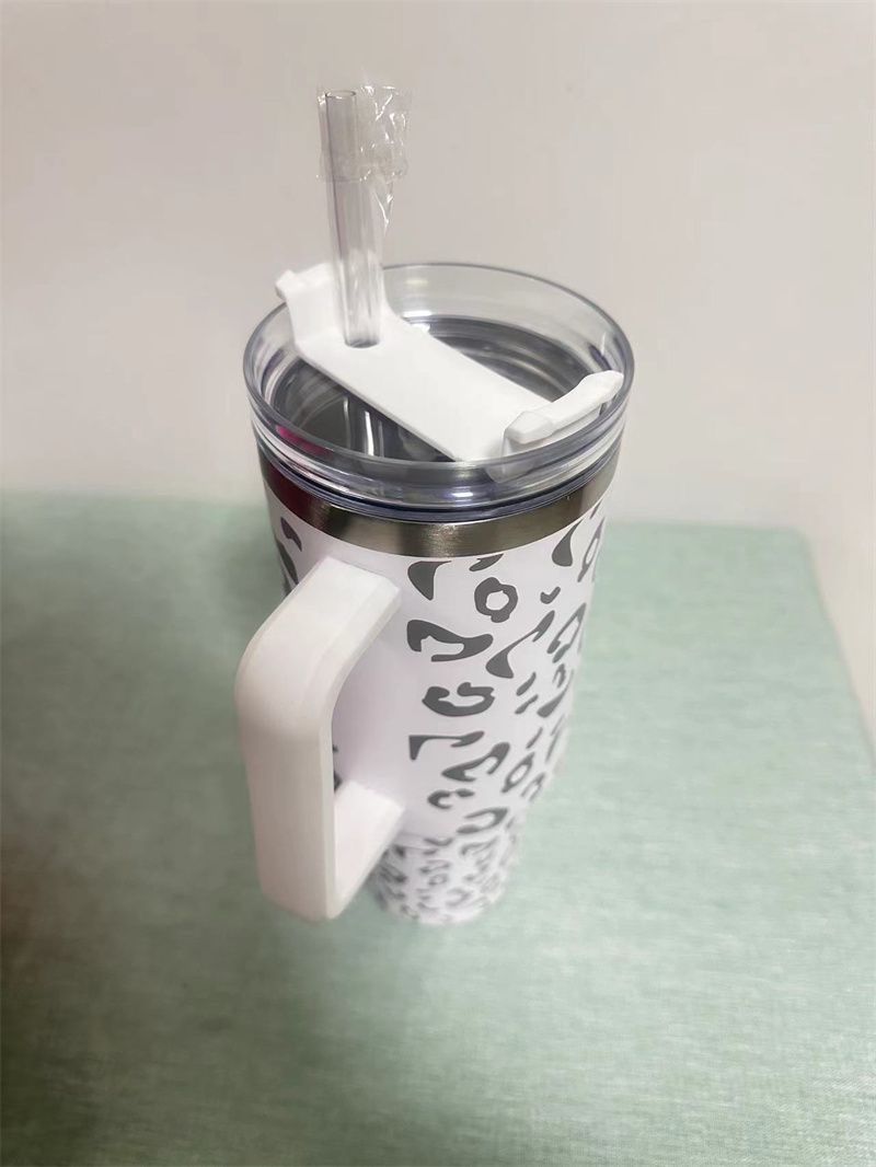 40oz Laser Etched Cheetah Tumbler – Insulated Stainless Steel
