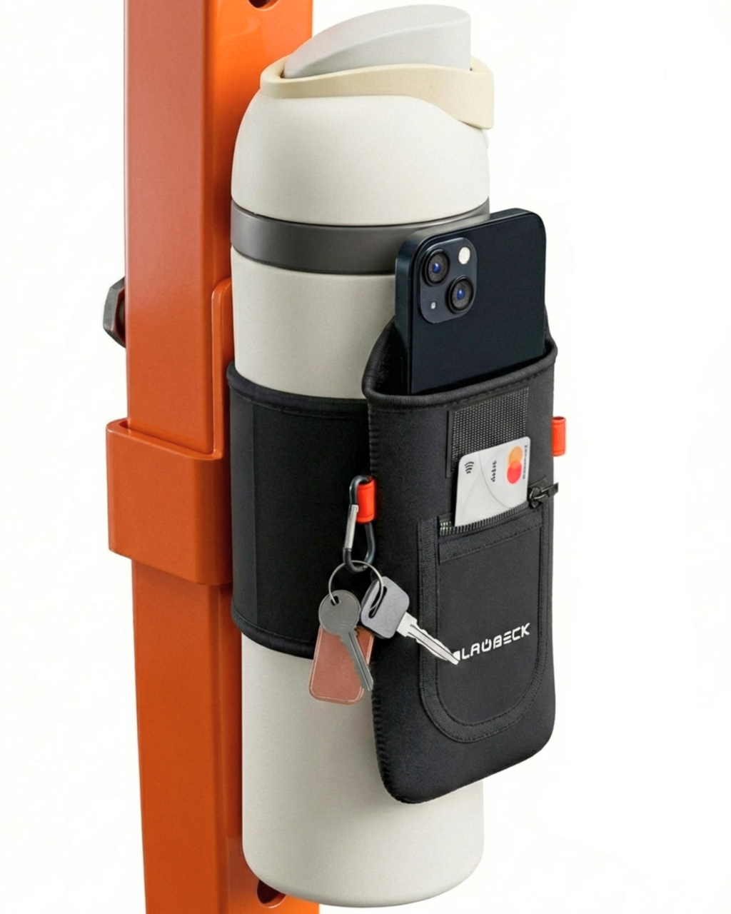 Magnetic Gym Water Bottle Sleeve – Attaches to Any Steel Equipment