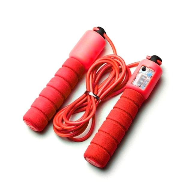 Speed Jump Rope with Counter – Adjustable Cable & Anti-Slip Handles