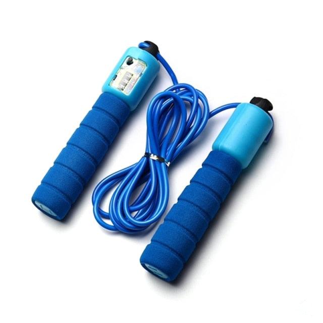 Speed Jump Rope with Counter – Adjustable Cable & Anti-Slip Handles