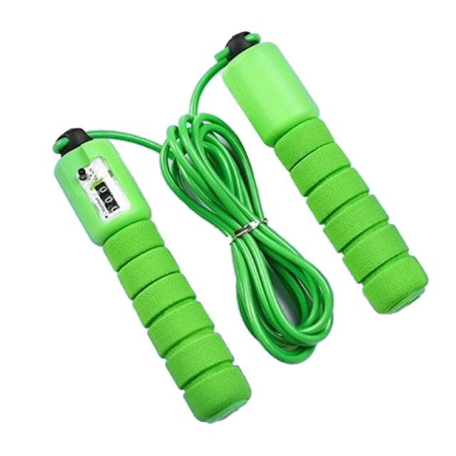 Speed Jump Rope with Counter – Adjustable Cable & Anti-Slip Handles