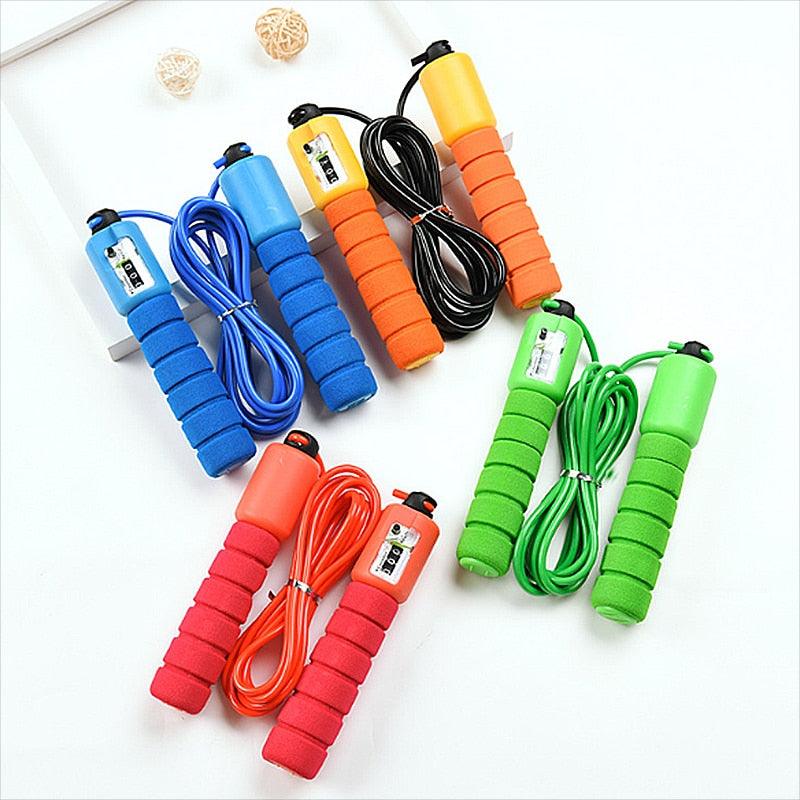 Speed Jump Rope with Counter – Adjustable Cable & Anti-Slip Handles