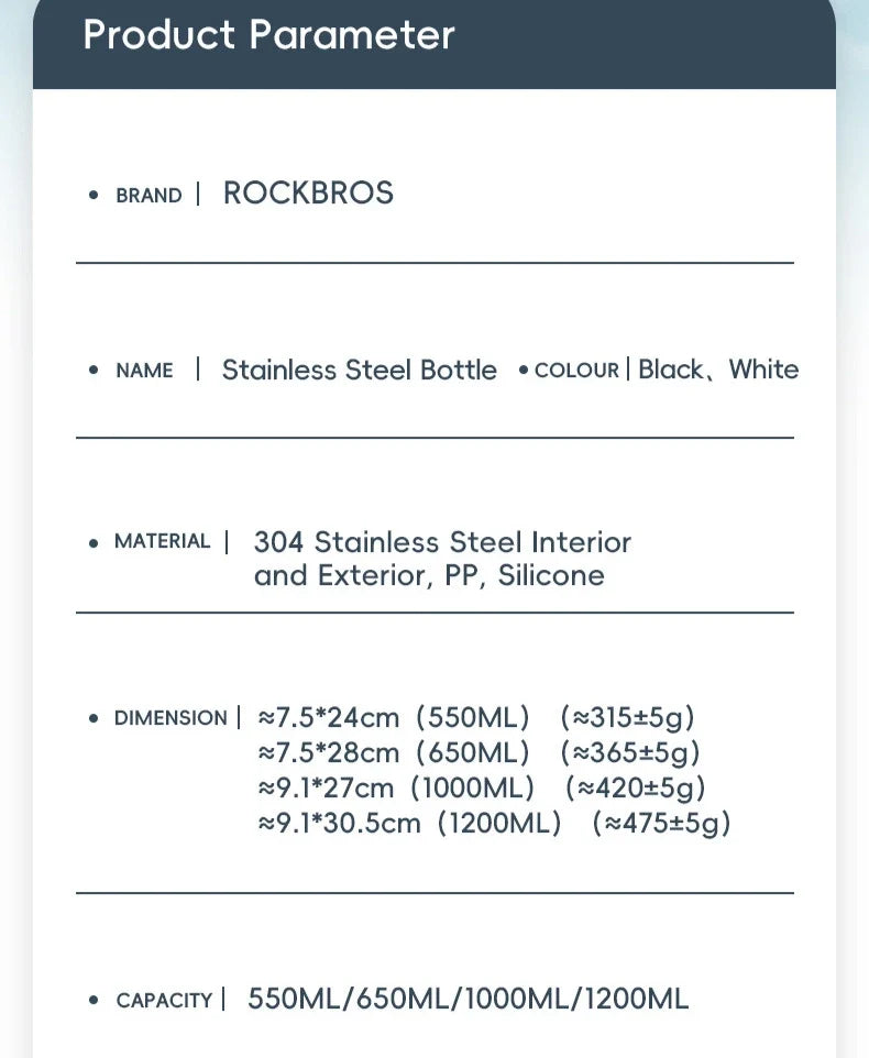 Insulated Stainless Steel Water Bottle – 3-in-1 Lid, Multiple Sizes